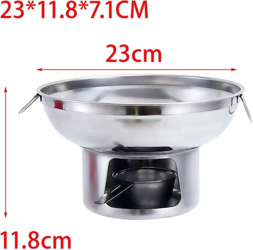 Miniatura 3 de Olla caliente china tradicional mini olla caliente utensilios de cocina al aire libre olla china pequeña olla caliente de acero inoxidable olla