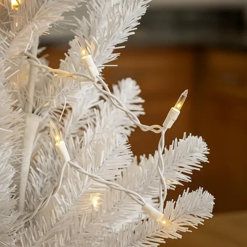 Miniatura 3 de Novelty Lights set de 100 luces navideñas transparentes de 34 pies de largo.