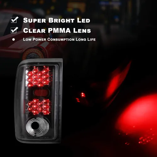 Miniatura 2 de Nixon Offroad Conjunto de Luces Traseras LED para Ford Ranger 2001 2002 2003 2004 2005, Luces Traseras, Lámparas Traseras con Señal de Giro LED
