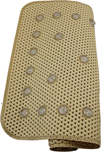 Miniatura 8 de Alfombra antideslizante para bañera y ducha, textura suave y acolchada, para spa, baño, ducha y baño, 27.5 x 16 pulgadas, con ventosas y agujeros