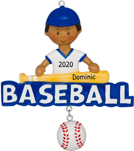 Adorno de béisbol personalizado 2025 – Adornos de béisbol con letras para árbol de Navidad, decoraciones de fiesta de béisbol, regalos de béisbol
