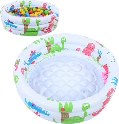Miniatura 9 de Sazao Piscina anular para niños, piscina inflable para bebés, redonda, PVC, 23.6 in, ocupación de 2-3, bebé, niño pequeño, niño pequeño