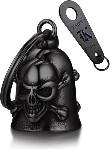 Miniatura 23 de Bandmax Llavero de motocicleta para motociclista, de acero inoxidable, campanas de guardián de conducción segura para motocicletas