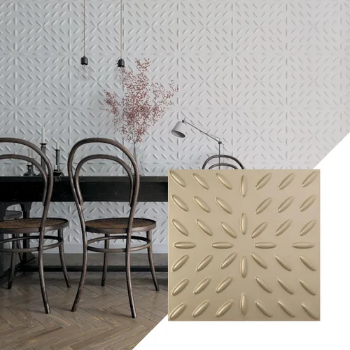 Miniatura 29 de Ekena Millwork WP20X20BLWH 19 5/8 pulgadas de ancho x 19 5/8 pulgadas de alto Blaze EnduraWall Decorativo 3D Panel de pared cubre 2.67 pies cuadrados