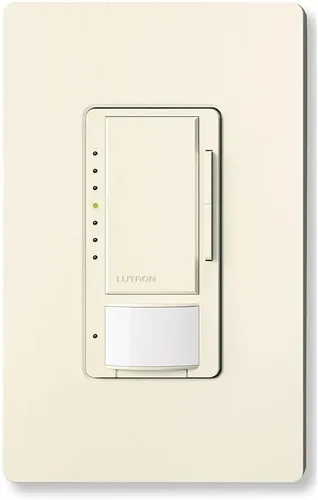 Miniatura 2 de Lutron Maestro LED+ Sensor de atenuación y vacante, un solo polo y multiubicación, MSCL-VP153M-BI, galleta