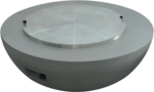 Miniatura 3 de Elementi Lunar Bowl Paquete de Fogón - Juego de Fogata para Exteriores Incluye Fogata de Concreto a Propano de 42", Pantalla Cortavientos de Vidrio