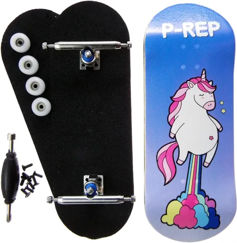 Miniatura 2 de P-REP V2 Performance Patineta Completa de Madera para Dedos 34mm - Huele El Arcoíris