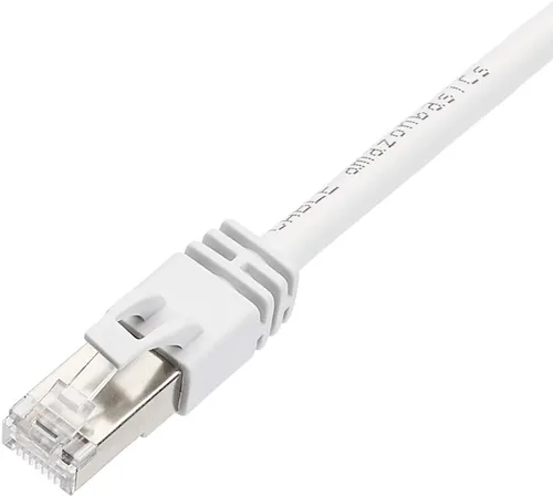 Miniatura 2 de Amazon Basics - Cable de conexión Ethernet RJ45 Cat 7, 10 Gpbs de alta velocidad, 600 MHz, con doble blindaje, 1,5 m, blanco