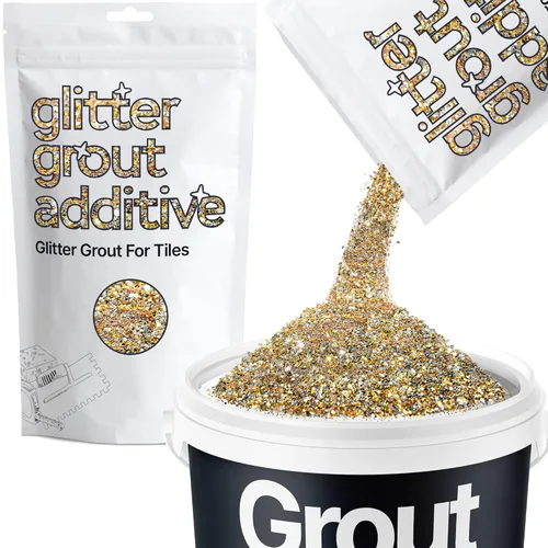 Hemway Glitter Grout Tile Additive - Aditivo de lechada con purpurina para azulejos, 100 g/ 3.53 onzas, para azulejos de baño o cocina con