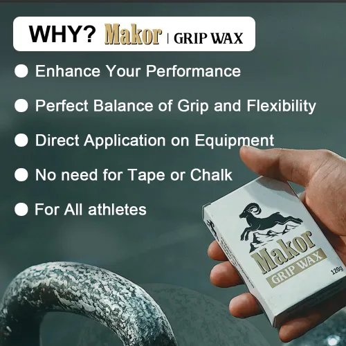 Miniatura 3 de MAKOR GRIPWAX - Barra de dominadas todo en uno con potenciador de agarre de 2.12 oz, anillos, pesas rusas, mancuernas para crossfit, F45, Hyrox