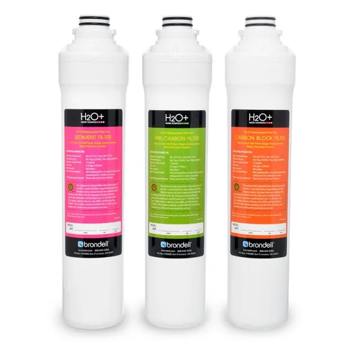 Brondell H2O+ Coral UC300 Sistema de Filtración de Agua de Tres Etapas para Debajo del Encimera (Filtros de Repuesto UF-35)