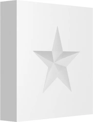 Miniatura 15 de Ekena Millwork ROSP080X080X050SDG06 Roseta de estrella Sedgwick estándar con borde cuadrado, 8 pulgadas de ancho x 8 pulgadas de alto x 1/2 "P
