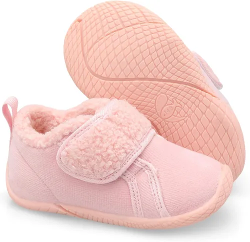 Miniatura 2 de Centipede Demon Pantuflas para niñas y niños pequeños peludos, zapatos de casa, zapatos cálidos para interiores y bebés, pantuflas de invierno