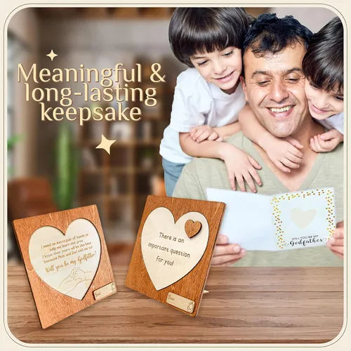 Miniatura 4 de 97 Decor Will You Be My Godfather Proposal Gifts – Regalos de propuesta de Dios Padre, regalos de tío padrino de ahijado, regalo de bautismo
