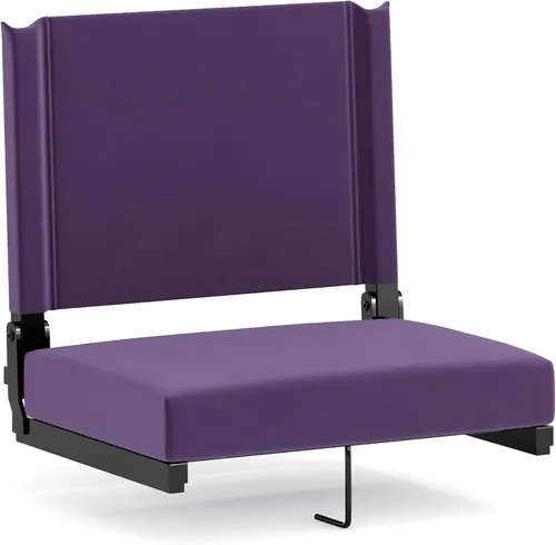 Miniatura 36 de Flash Furniture - asiento cómodo para usar en gradas de Flash - soporta 500 libras Silla de estadio ligera con asa y asiento ultra acolchado