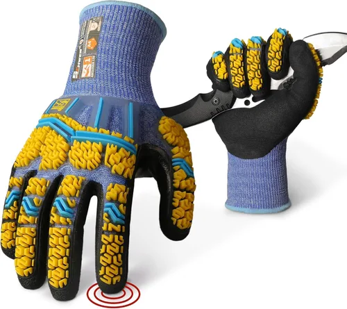 Miniatura 10 de Schwer A4 AIR-SKIN - Guantes de trabajo resistentes a los cortes con extremadamente ligeros y delgados, guantes de agarre para pesca, trabajo