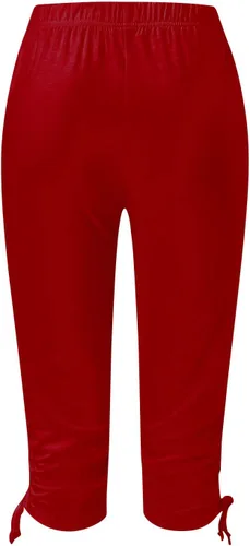Miniatura 4 de HGps8w Cropped Yoga Pants for Women Tummy Control High Waisted Compression Capris Drawstring Leggings Workout Running Tights