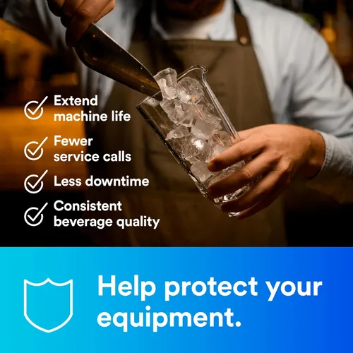 Miniatura 4 de 3M Cartucho de reemplazo de filtración de agua para máquinas de hielo comerciales HF40-S para la serie de alto flujo ICE140-S, reduce bacterias