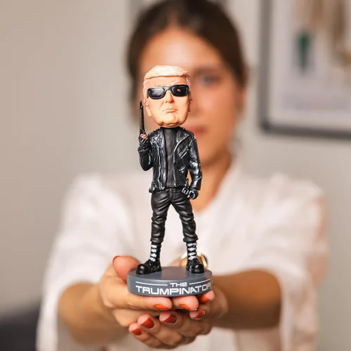 Miniatura 2 de Proud Patriots The Trumpinator Bobblehead El regalo #1 Patriótico y Presidente 2026 cumpleaños para conservadores o regalo de broma para liberales