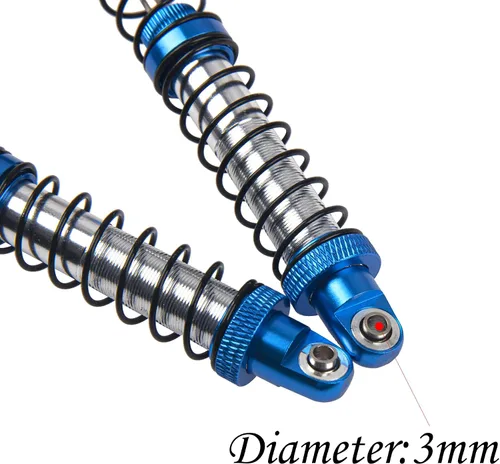 Miniatura 4 de ShareGoo - Amortiguador de metal ajustable de 70/80/90/100/110/4.724 in compatible con Traxxas TRX4 TRX6 G63 Axial SCX10 D90 90046 AXI03007 1/10 RC