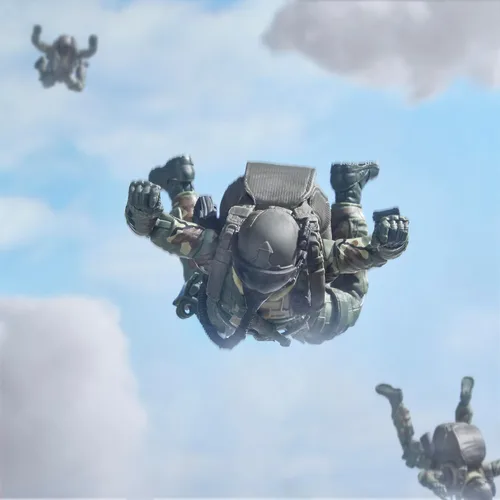 Miniatura 3 de Serie clasificada G.I. Joe 60º Aniversario - Piloto de acción - Halo (Alta altitud, apertura baja) Jumper, figura de acción de 6 pulgadas