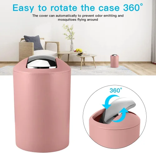 Miniatura 6 de Otostar Juego de accesorios de baño de plástico con dispensador de jabón, soporte para cepillos de dientes, soporte para vasos, jabonera, soporte