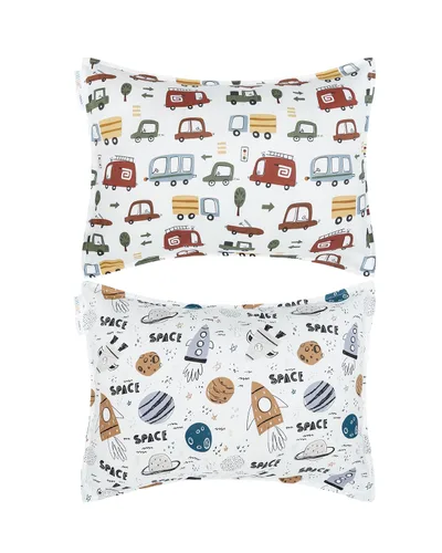 Miniatura 78 de ALVABABY Paquete de 2 fundas de almohada de algodón orgánico para niños pequeños, fundas de almohada para niños de 13 x 18 pulgadas o 12 x 16