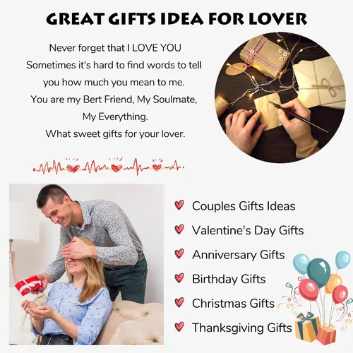 Miniatura 6 de Regalos románticos de aniversario para mujeres y hombres, pulseras a juego regalos para parejas, novio, novia, mi amor, prometido, recién casado