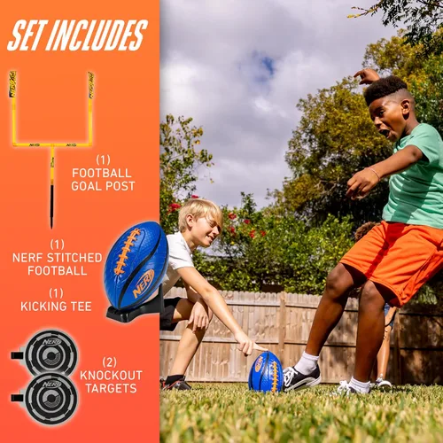 Miniatura 2 de Franklin Sports - Poste de portería de fútbol americano de acero auténtico de 8.5' x 5.5' - Poste para niños - Juego de postes de portería de fútbol
