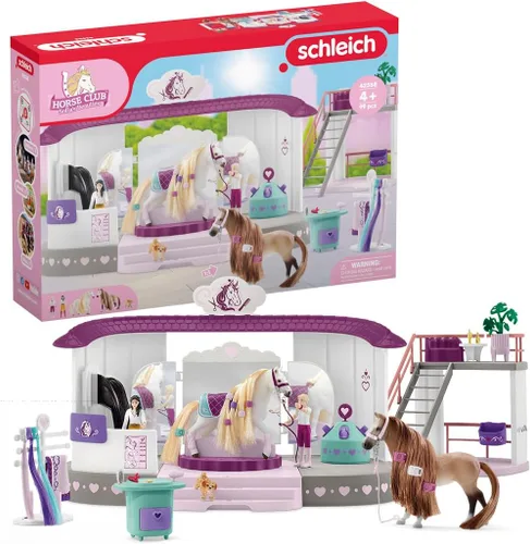 Schleich Horse Club Sofia's Beauties - Juguete de caballo para niñas y niños a partir de 5 años, salón de belleza, multicolor
