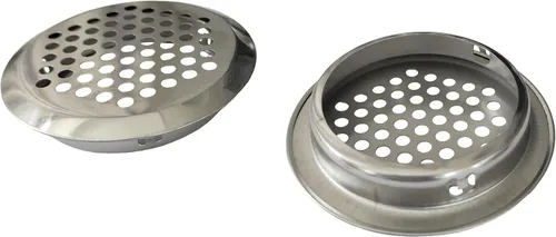 Miniatura 9 de 50 rejillas de ventilación circulares de 0.748 in de acero inoxidable de ventilación redonda de malla de ventilación para cocina, baño, armario