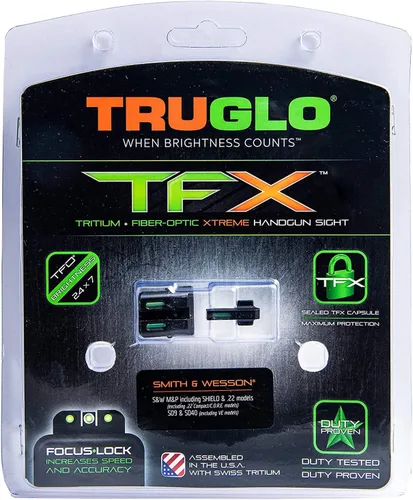 Miniatura 5 de TRUGLO TFX mira para pistola Dura, resistente a golpes, compacta, brillantemente luminosa, mira tritio y fibra óptica extrema para uso diurno