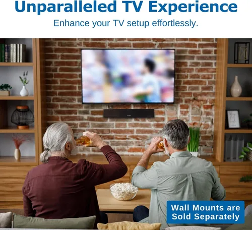 Miniatura 8 de TV · Ears Barra de sonido para TV, aclaración de voz, altavoces de televisión de largo alcance, barra de sonido de 17 pulgadas para un diálogo