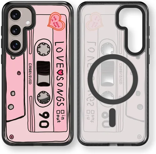 Miniatura 54 de Rosarnnah Funda compatible con Samsung Galaxy S24 Ultra, bonita estética, a la moda, divertida funda con estampado de gatito y gato, duradera a