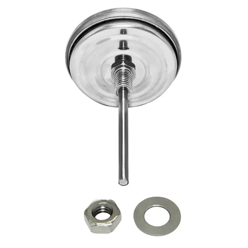 Miniatura 3 de DozyAnt - Termómetro sensor de 2 pulgadas, hasta 550F, con mango de 2.5 pulgadas, de acero inoxidable RWB, para grill, asador, parrilla, carbón