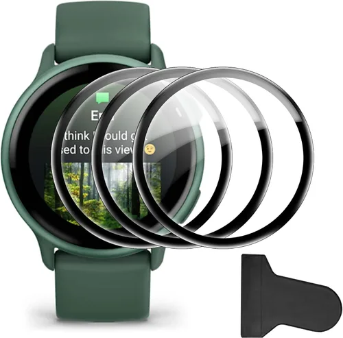 Miniatura 13 de Protector de pantalla compatible con Amazfit Active 2, antiarañazos, cobertura de pantalla completa 3D, compatible con fundas, HD Ultra, paquete de 3