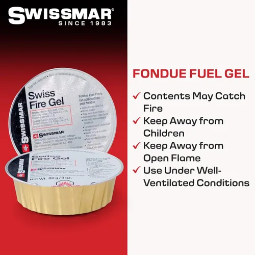 Miniatura 4 de Swissmar Latas de Gel de Fuego - Latas de Combustible para Platos Calentadores y Latas de Combustible de Gel para Fondue, Artículos Esenciales