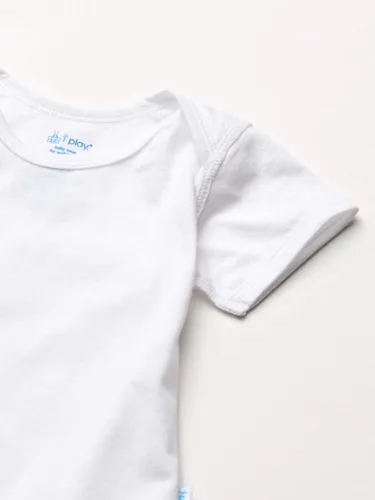 Miniatura 3 de Green Sprouts baby-boys Short Sleeve Adjustable Bodysuit (5pk) - Organic Cotton