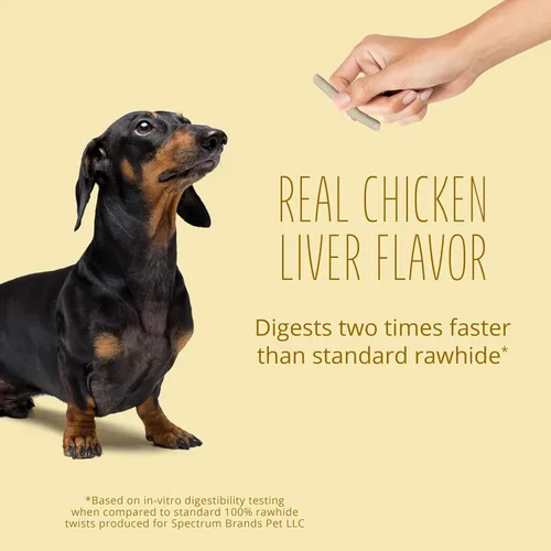 Miniatura 6 de Better Belly Huesos de cuero crudo para perros, de gran digestibilidad, sin granos, sin gluten, sin colores ni sabores artificiales., Hígado