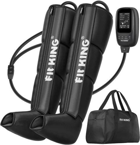 FIT KING Sistema de recuperación con compresión de aire, presión dinámica para mejorar la circulación y recuperación rápida, botas de masaje