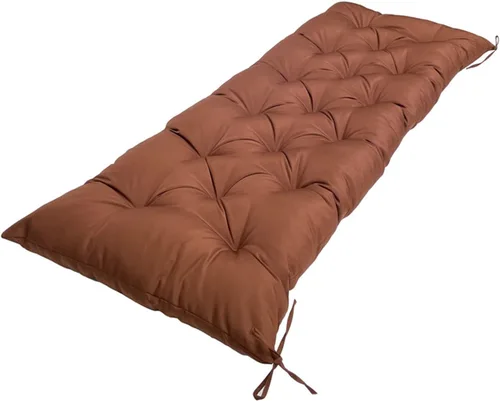 Miniatura 17 de Cojín de banco para exteriores, color negro, antideslizante, para muebles de exterior, almohadillas gruesas para sillas de patio de 40 pulgadas