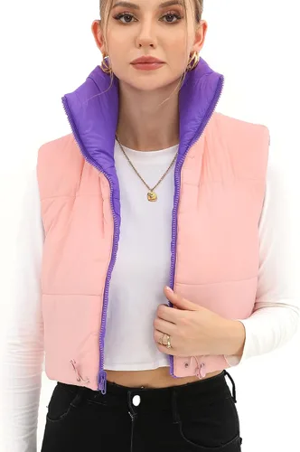 Miniatura 13 de Xeoxarel Chaleco acolchado corto con bolsillos para mujer (XS-XXL)