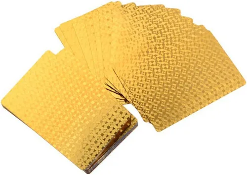 Miniatura 2 de Cartas de póquer resistentes al agua, de 24 quilates, con caja de regalo