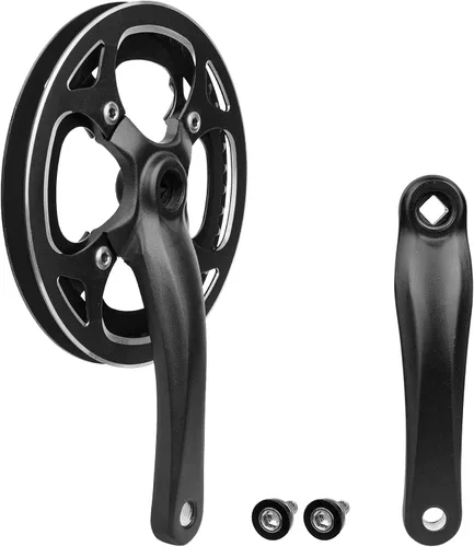 WEEROCK E Bikes - Juego de bielas de 1 pieza/solo 42T con aleación de aluminio, doble cadena cubierta de 6.693 in, brazo para una sola velocidad y