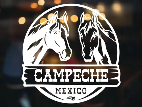 Miniatura 27 de Adhesivo de Veracruz México para Trocas De Rancho Calcomania para Autos México, calcomanías para camiones Diseño Ranchero con Caballos Personalizada