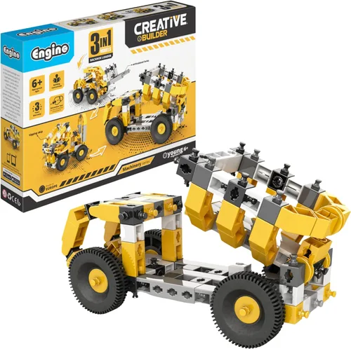 Engino Creative Builder - Camión volquete 3 en 1, kit de construcción para niños a partir de 6 años, regalos para niños y niñas, juguetes de