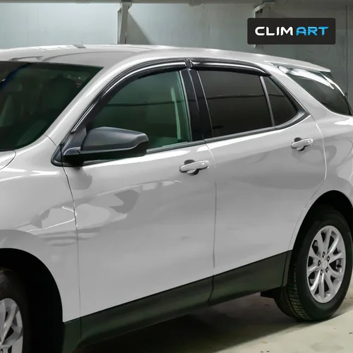 Miniatura 4 de CLIM ART Protectores de lluvia increíblemente duraderos para Chevrolet (Chevy) Equinox 2018-2024, deflectores de ventana con cinta original, Para