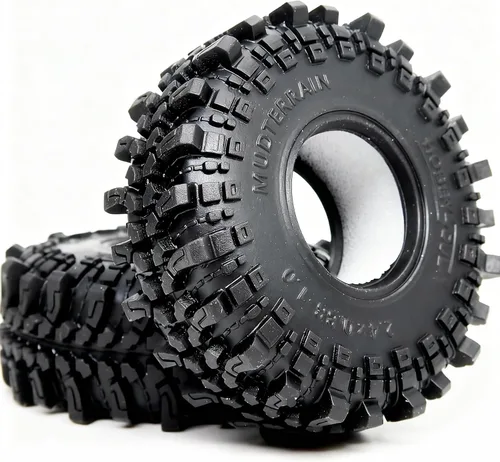 Miniatura 2 de HOBBYSOUL 1.0 Neumáticos de Oruga 61 * 22.4mm Súper Blandos y Adhesivos para Barro Neumáticos para RC 1/18 TRX4M 1/24 AX24 SCX24 FCX24