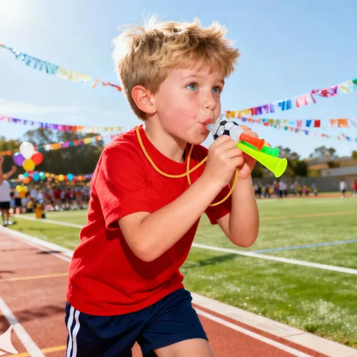 Miniatura 5 de Bocina de estadio Vuvuzela de 10 piezas: mini bocina de aire de plástico fuerte fabricante de ruido para fanáticos del fútbol niños para eventos