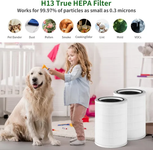 Miniatura 5 de Paquete de 1 filtro de repuesto 12010 compatible con purificador Clorox para habitaciones grandes de hasta 1500 pies cuadrados, modelo # 11010